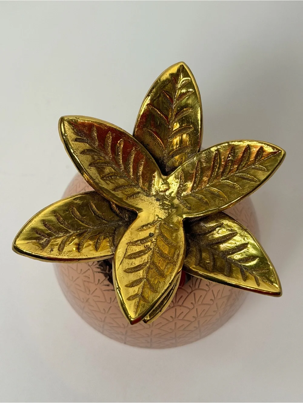 Anthropologie Stainless Copper Brass Pineapple Measuring Cup 1 cup only
